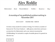 Tablet Screenshot of alexroddie.com